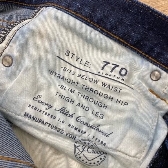 J CREW Style 770 jeans Straight Fit Mens size 31 x 30 - Picture 6 of 12